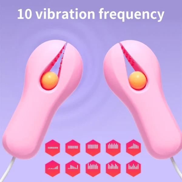 10-Mode Electric Nipple Clamp & Breast Massager – Adult Stimulator for Women & Couples - Image 2