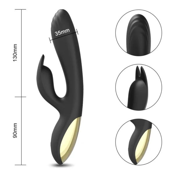 10-Mode Rabbit Vibrator for Women - G-Spot & Clitoral Stimulator, Vagina Vibrator for Female Pleasure - Image 5