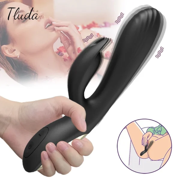 10-Mode Rabbit Vibrator for Women - G-Spot & Clitoral Stimulator, Vagina Vibrator for Female Pleasure