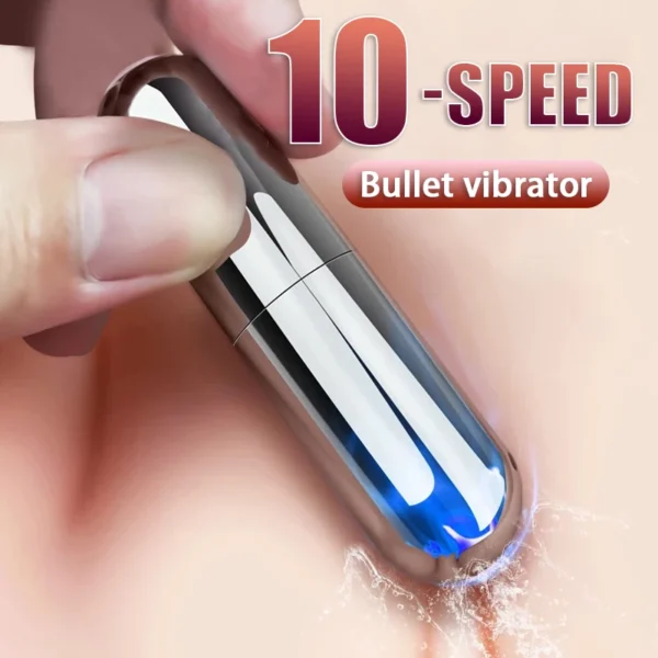 10-Speed Mini Bullet Vibrator – Clitoral & G-Spot Stimulator for Women