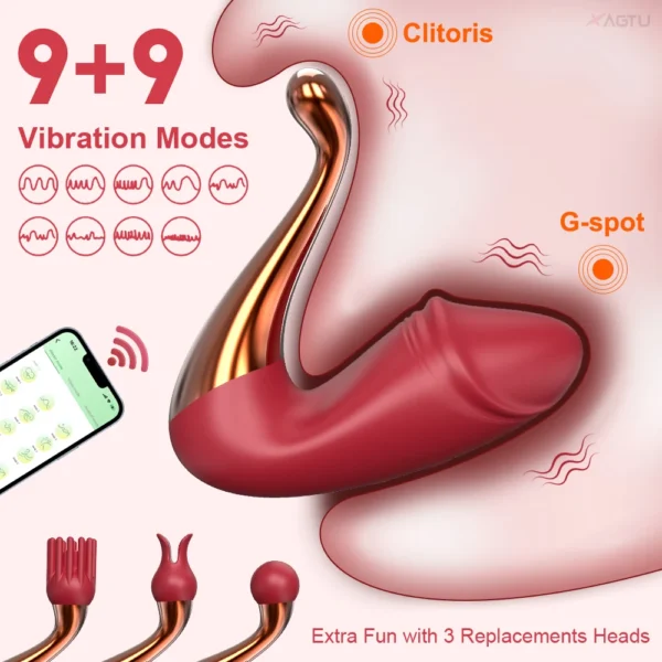 2025 G-Spot Vibrator for Women – Clitoral Stimulator, Bluetooth APP Control, Wearable Vibrating Love Egg - Image 2