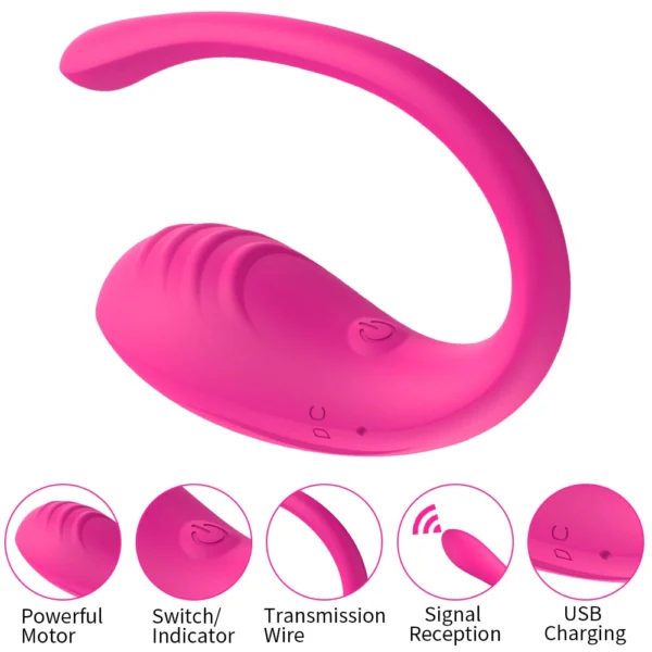 9-Speed APP Controlled Vibrating Egg – Wearable G-Spot & Anal Stimulator for Women & Couples - Image 4