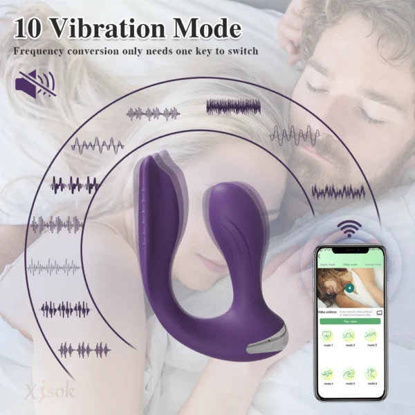 APP-Controlled Wearable Vibrator for Women – Dual-Ended Clitoral & G-Spot Stimulator, Couples Toy - Image 3