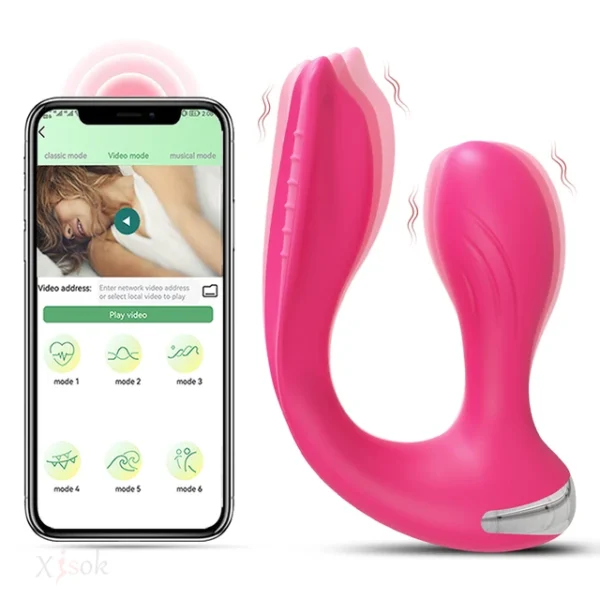 APP-Controlled Wearable Vibrator for Women – Dual-Ended Clitoral & G-Spot Stimulator, Couples Toy - Image 9