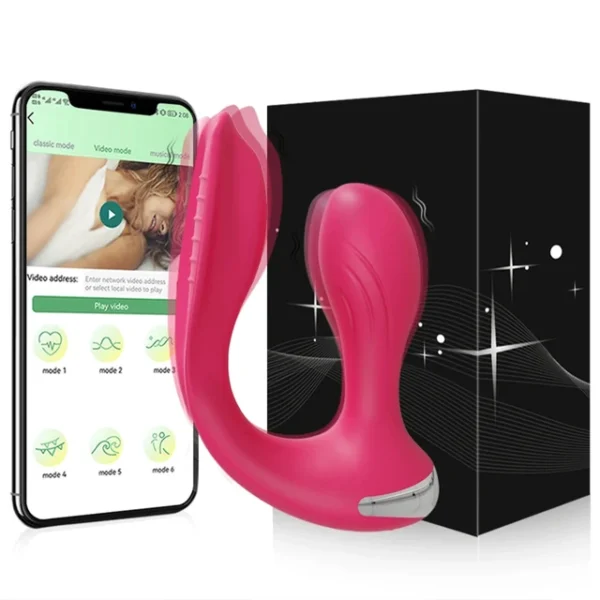 APP-Controlled Wearable Vibrator for Women – Dual-Ended Clitoral & G-Spot Stimulator, Couples Toy - Image 7