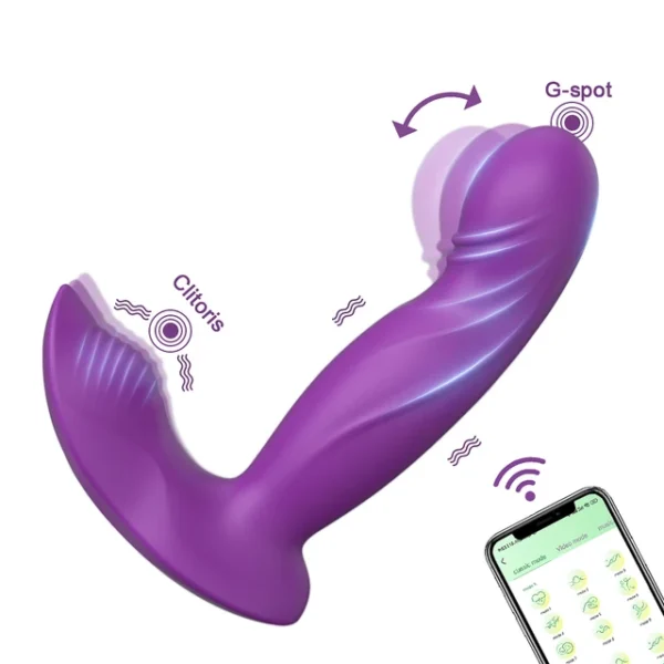 APP-Controlled Wearable Vibrator for Women – Clitoral & G-Spot Stimulator, Remote-Controlled Panties Sex Toy - Image 9