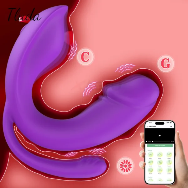 APP-Controlled Wearable Vibrator for Women – G-Spot & Clitoral Stimulator for Pleasure & Masturbation