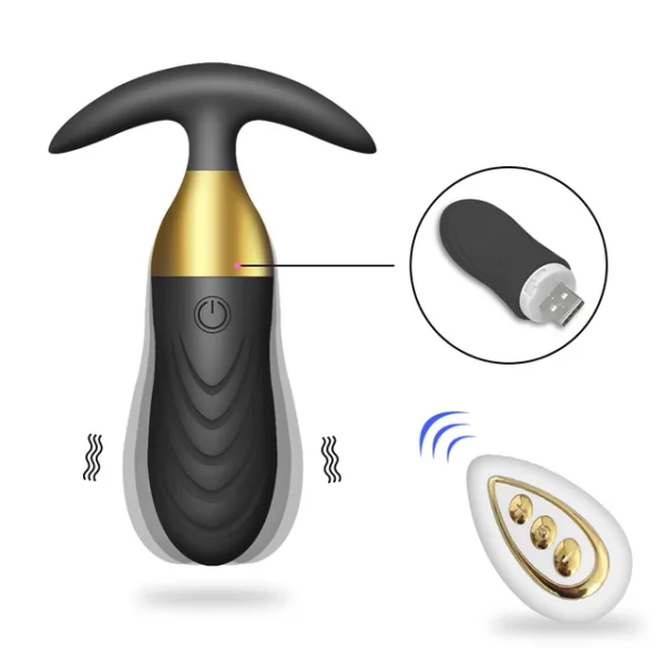 Wireless Remote Control Anal Plug Vibrator – Prostate Massager for Men & Women, Adult Sex Toy - Image 8