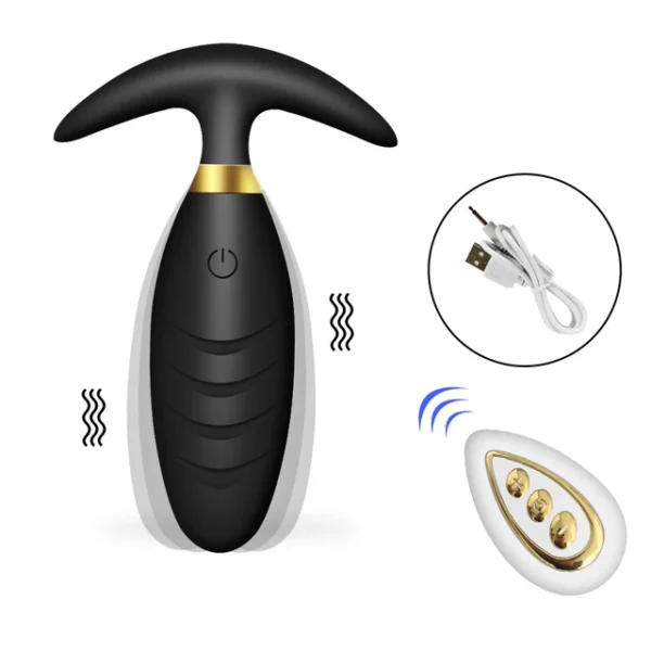 Wireless Remote Control Anal Plug Vibrator – Prostate Massager for Men & Women, Adult Sex Toy - Image 10