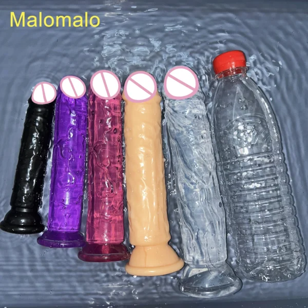 Small Transparent Dildo with Suction Cup – Soft Jelly Penis for Women, Anal & Vaginal Stimulator - Image 2