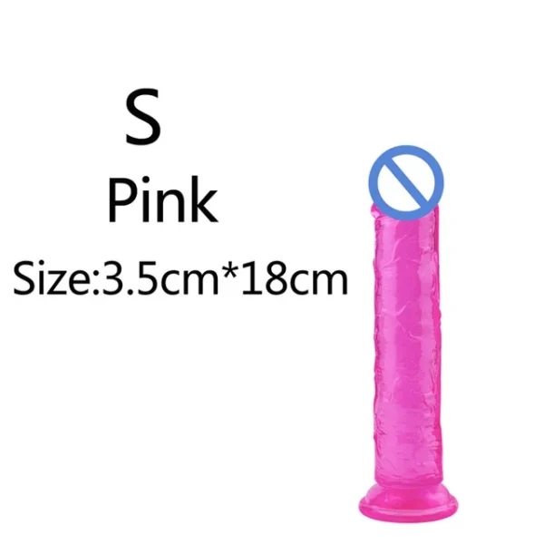 Small Transparent Dildo with Suction Cup – Soft Jelly Penis for Women, Anal & Vaginal Stimulator - Image 23