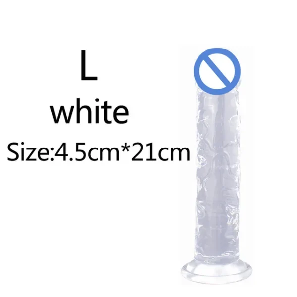 Small Transparent Dildo with Suction Cup – Soft Jelly Penis for Women, Anal & Vaginal Stimulator - Image 33