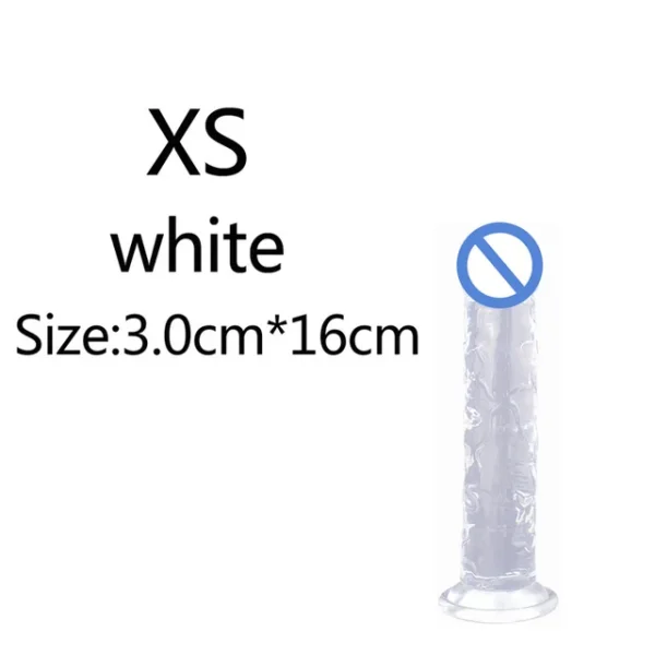 Small Transparent Dildo with Suction Cup – Soft Jelly Penis for Women, Anal & Vaginal Stimulator - Image 36