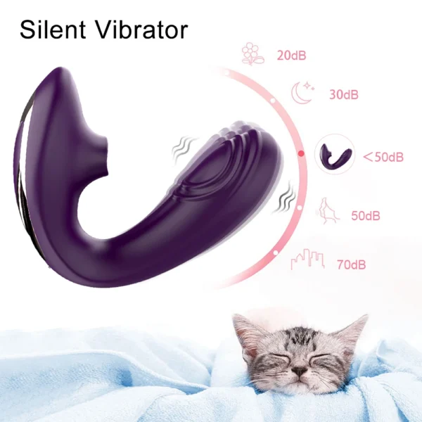 Clitoral Vibrator with Remote Control – Silent G-Spot & Clit Stimulator for Women, Female Masturbation Toy - Image 4