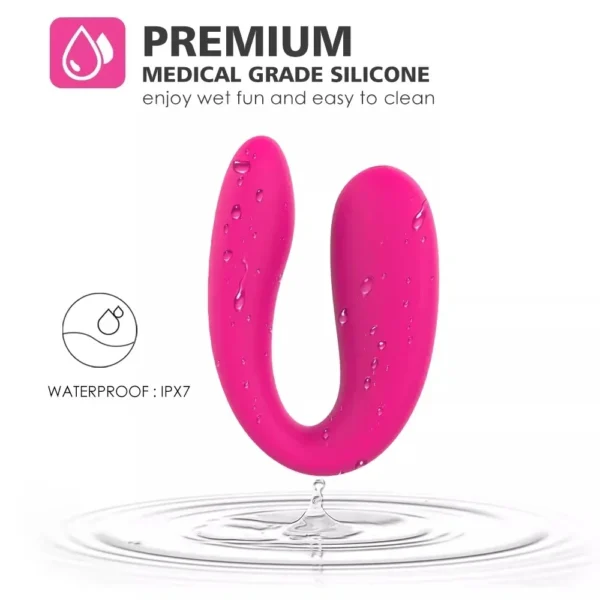 Wearable U-Shaped Couple Vibrator – G-Spot & Clitoral Stimulation for Women - Image 3