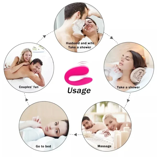 Wearable U-Shaped Couple Vibrator – G-Spot & Clitoral Stimulation for Women - Image 5