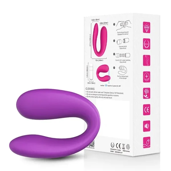 Wearable U-Shaped Couple Vibrator – G-Spot & Clitoral Stimulation for Women - Image 8
