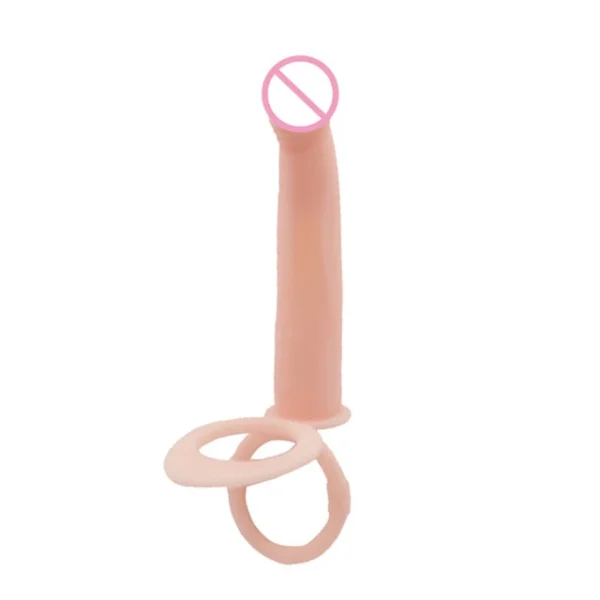 Double Penetration Dildo Vibrator – G-Spot & Anal Beads for Couples, Adult Toy - Image 9