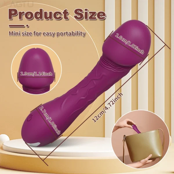 Mini Vibrator for Women - G-Spot & Clitoral Stimulator, Beginner-Friendly Sex Toy - Image 4