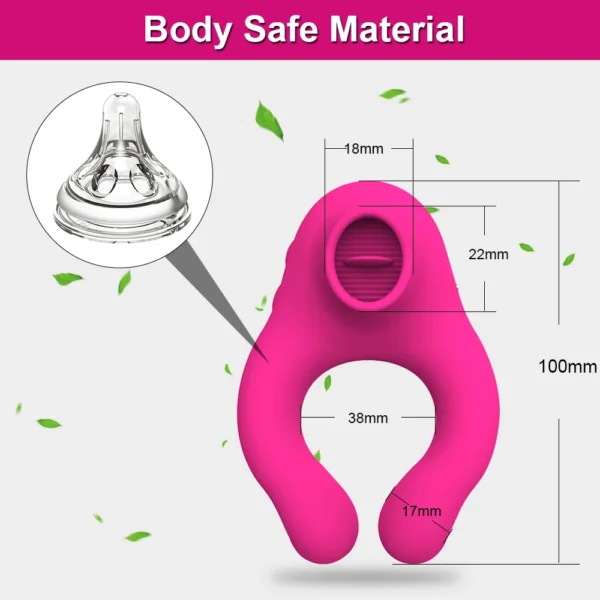 Vibrating Penis Ring for Men & Women – Clitoral Stimulator, Delay Ejaculation, & Couples Sex Toy - Image 3