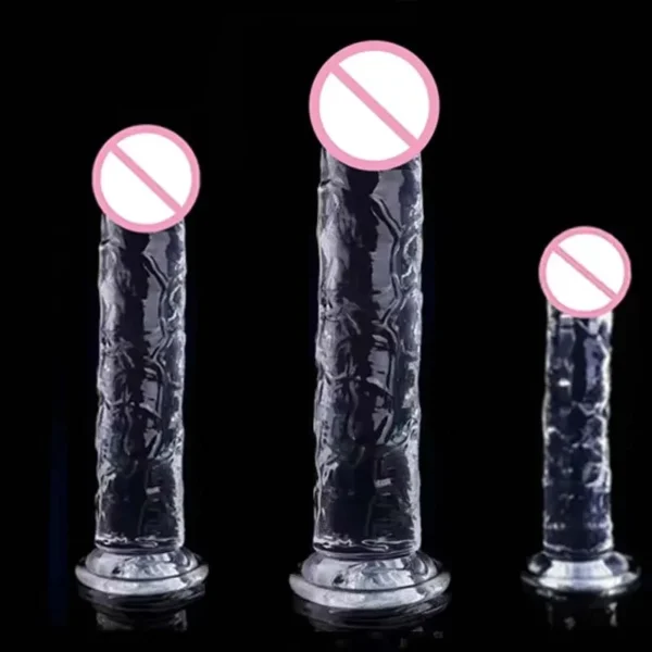 Realistic Jelly Dildo with Suction Cup – 7 Sizes, Clitoral & Vaginal Stimulator for Women - Image 5