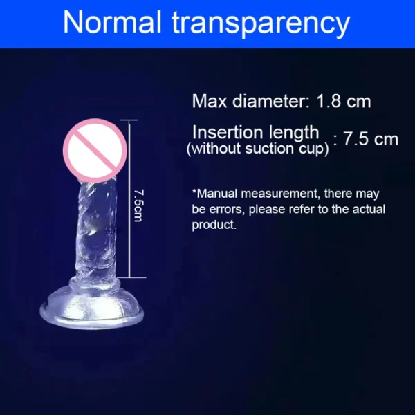 Realistic Jelly Dildo with Suction Cup – 7 Sizes, Clitoral & Vaginal Stimulator for Women - Image 10