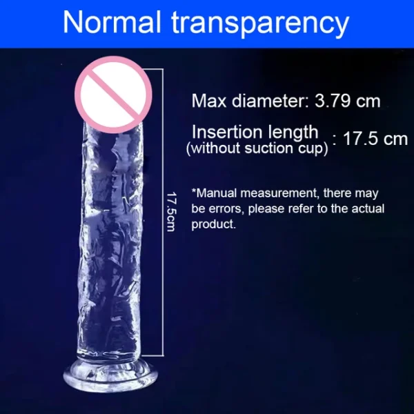 Realistic Jelly Dildo with Suction Cup – 7 Sizes, Clitoral & Vaginal Stimulator for Women - Image 11