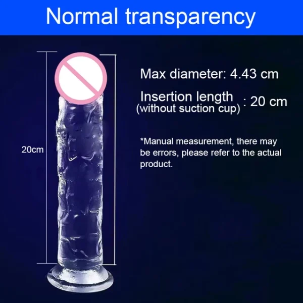 Realistic Jelly Dildo with Suction Cup – 7 Sizes, Clitoral & Vaginal Stimulator for Women - Image 12