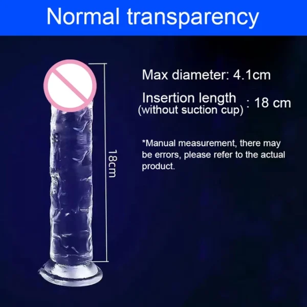 Realistic Jelly Dildo with Suction Cup – 7 Sizes, Clitoral & Vaginal Stimulator for Women - Image 13