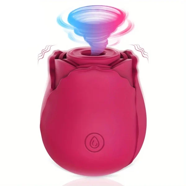 Rose-Shaped Clitoral & Nipple Sucking Vibrator – Powerful Oral Licking & Stimulation for Women - Image 8