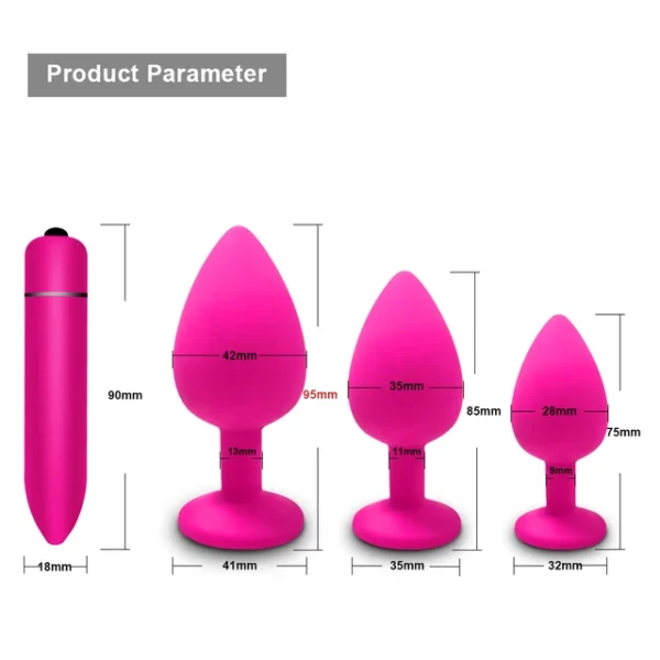 Soft Silicone Anal Plug Vibrator – Round Shaped Bullet for Men & Women, Adult Toy - Image 25