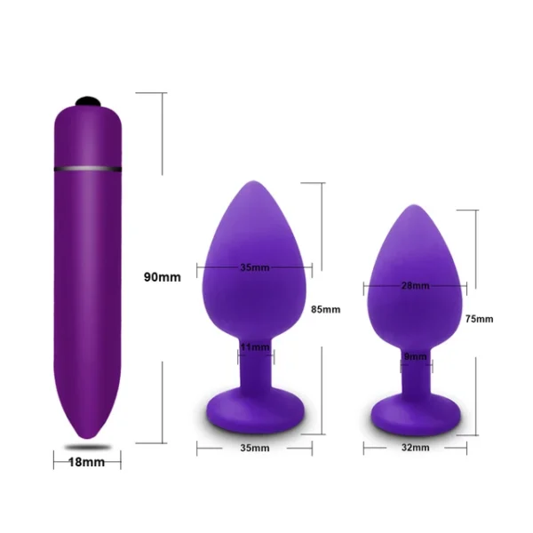 Soft Silicone Anal Plug Vibrator – Round Shaped Bullet for Men & Women, Adult Toy - Image 9