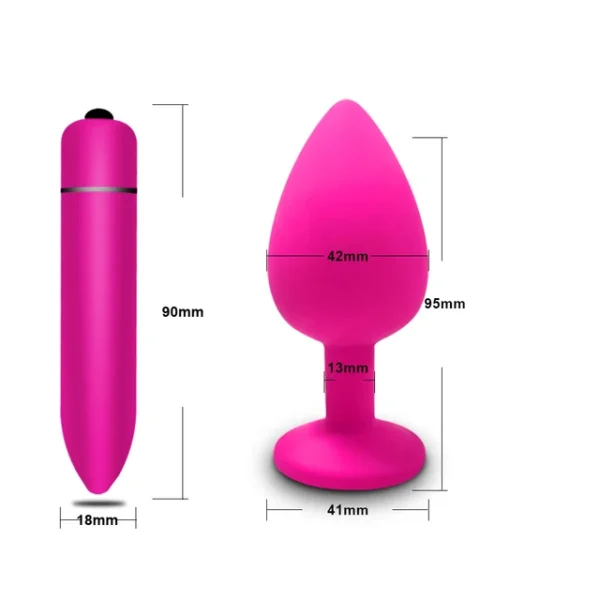 Soft Silicone Anal Plug Vibrator – Round Shaped Bullet for Men & Women, Adult Toy - Image 28