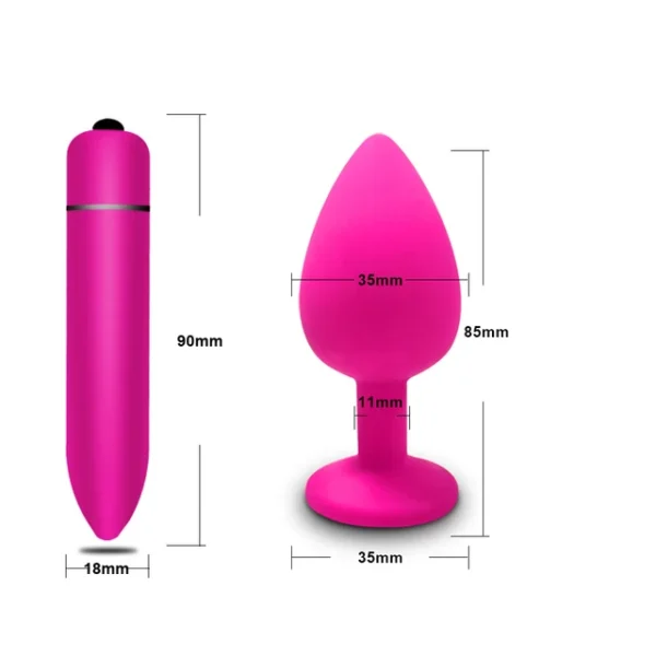 Soft Silicone Anal Plug Vibrator – Round Shaped Bullet for Men & Women, Adult Toy - Image 29