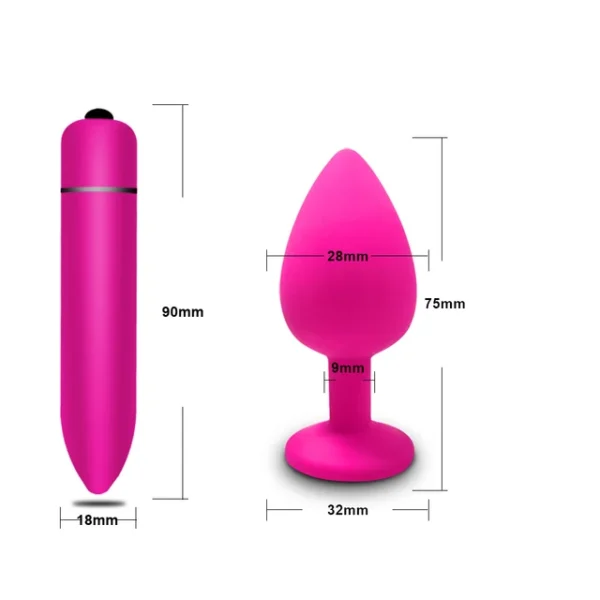 Soft Silicone Anal Plug Vibrator – Round Shaped Bullet for Men & Women, Adult Toy - Image 30