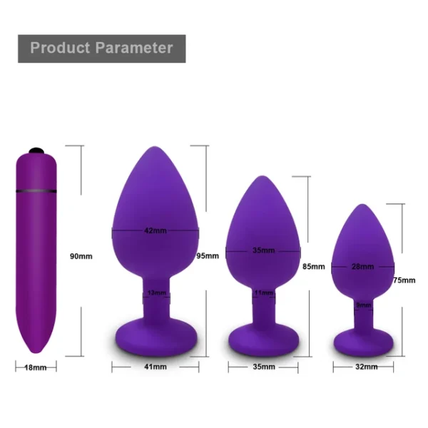 Soft Silicone Anal Plug Vibrator – Round Shaped Bullet for Men & Women, Adult Toy - Image 34