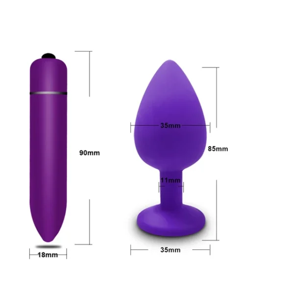 Soft Silicone Anal Plug Vibrator – Round Shaped Bullet for Men & Women, Adult Toy - Image 38