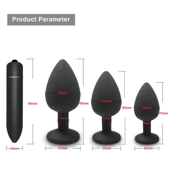 Soft Silicone Anal Plug Vibrator – Round Shaped Bullet for Men & Women, Adult Toy - Image 43