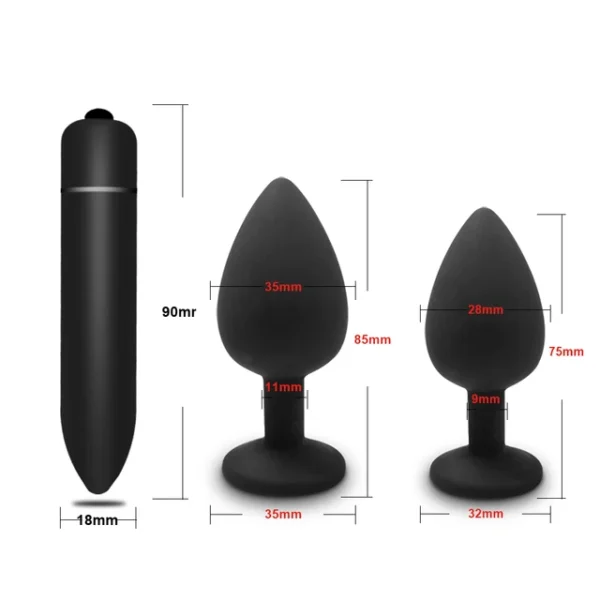 Soft Silicone Anal Plug Vibrator – Round Shaped Bullet for Men & Women, Adult Toy - Image 45