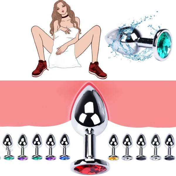 Stainless Steel Anal Plug - Metal Butt Plug for Women & Men