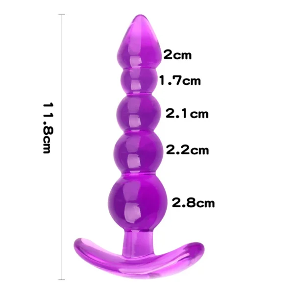 Soft Silicone Anal Plug & Beads – Prostate Massage Toy for Men & Women - Image 2