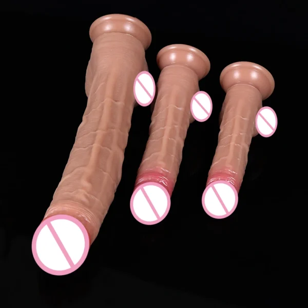 Super Realistic Silicone Dildo with Suction Cup – Vagina & Anal Massage Stimulator for Men & Women - Image 5