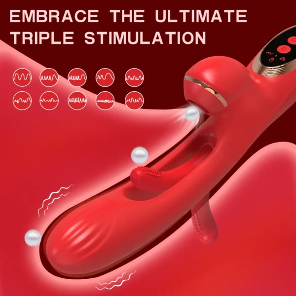 Powerful Tapping & Flapping Clitoral Sucker Vibrator – Rabbit Stimulator for Women - Image 2