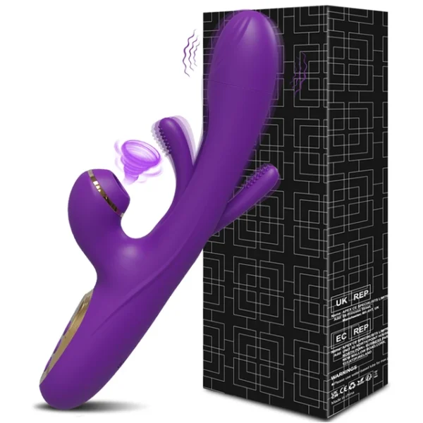 Tapping & Flapping Clitoral Vibrator – Powerful Clit Sucker Stimulator, Rabbit Vibrator for Women - Image 7