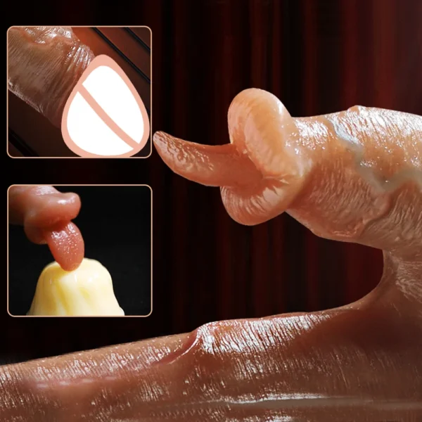 APP-Controlled Thrusting Dildo with Heating & G-Spot Stimulation – Realistic Vibrator for Women - Image 3