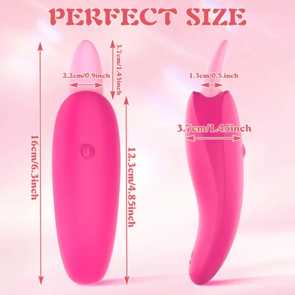 Tongue-Licking Clitoris Stimulator & Nipple Vibrator for Women – Blowjob Simulation Sex Toy for Couples - Image 4