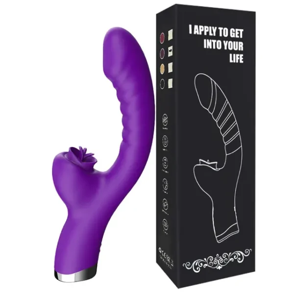 2-in-1 Tongue Licking & Vibrator – 20-Speed Clitoral Stimulator for Women - Image 9