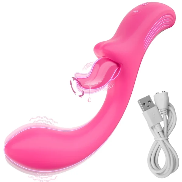 G-Spot Vibrator with Tongue Licking & Clitoral Stimulation – Female Masturbation Sex Toy for Women - Image 11