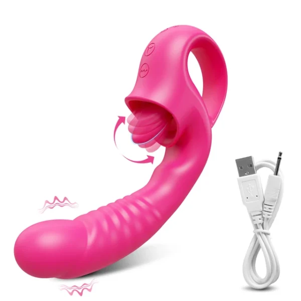 G-Spot Vibrator with Tongue Licking & Clitoral Stimulation – Female Masturbation Sex Toy for Women - Image 13