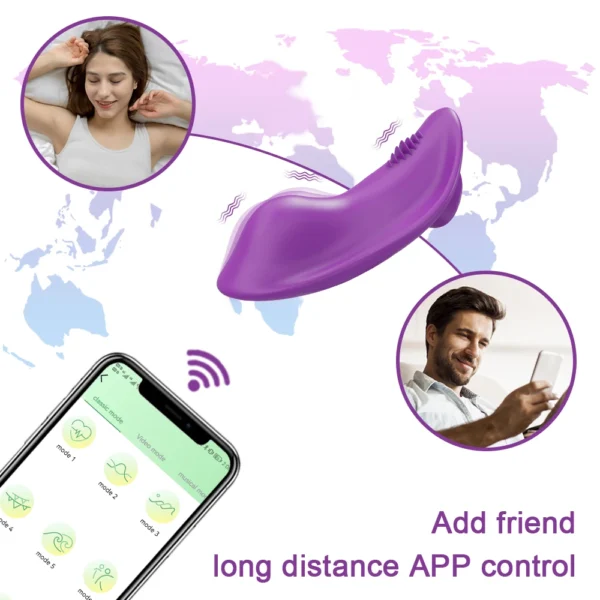 Wearable Clitoris Vibrator – Mini Panties Vibrator with APP Control for Women & Couples, Clit Stimulator Sex Toy - Image 2